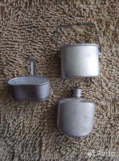 Фляжка алюминиевая набор