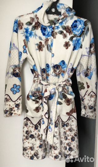 Халат махровый флисовый