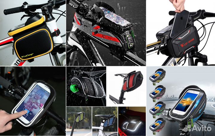 Сумка на рама под велосипед раму руль седло