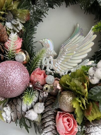 Новогодний венок на дверь