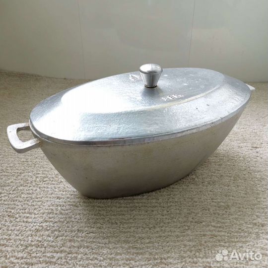 Утятница СССР 2л литой алюминий