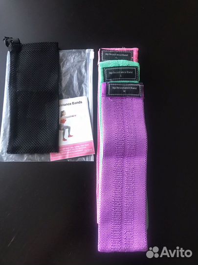 Фитнес резинки тканевые новые