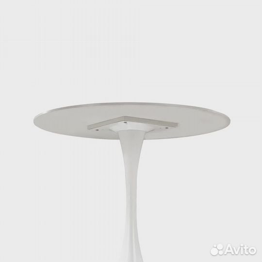 Стол круглый на одной ноге Tulip 90см, керамика