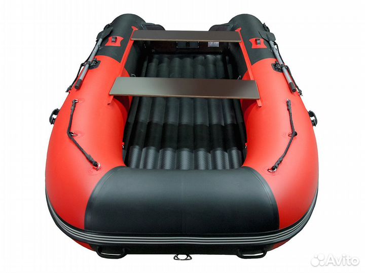 Надувная лодка gladiator E420S красно/черный