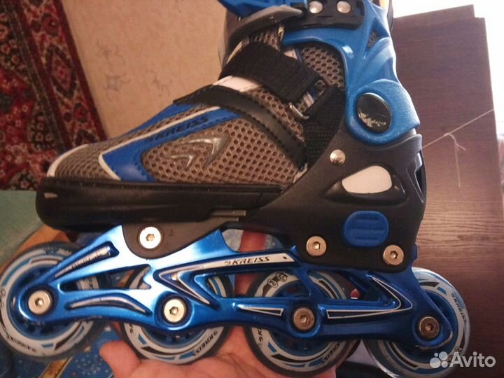 Набор Kreiss ролики+защита (синий)