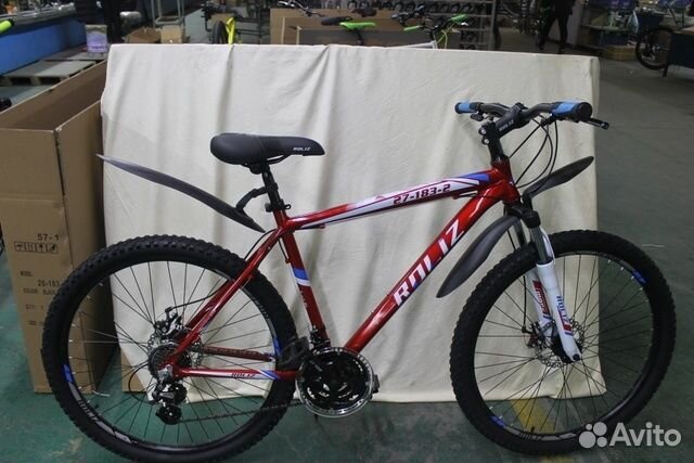 Велосипед roliz 27-183-2 красно-белый