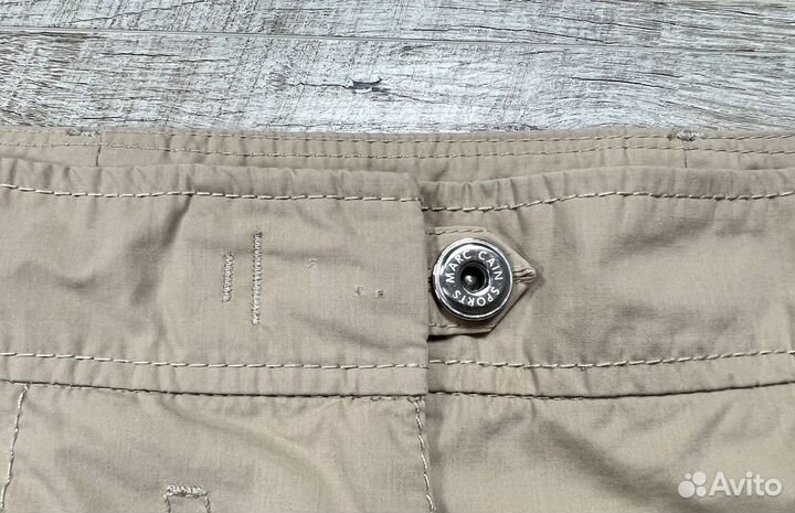 Женские лёгкие бежевые свободные брюки Marc Cain