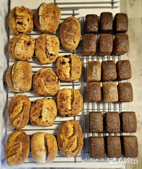 Ремесленный хлеб на закваске / бездрожжевой хлеб