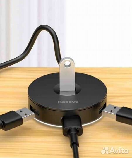 HUB USB-C Baseus Round Box 4 USB-A Новый