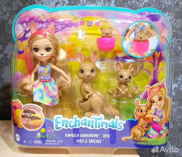 Enchantimals Кенгуру Лев Солнечная Саванна