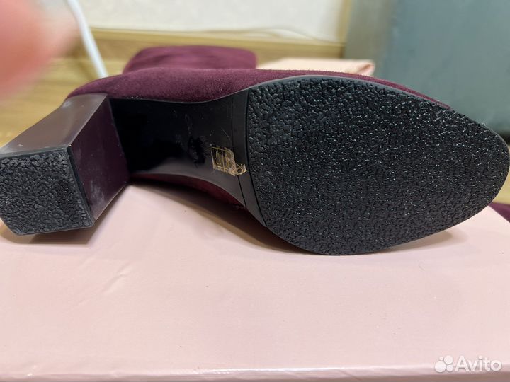 Сапоги замшевые зимние женские 39 размер