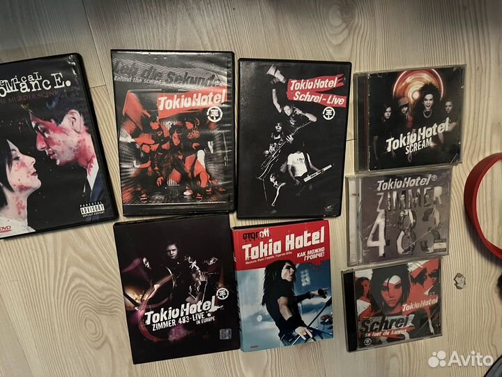 Tokio hotel книга, cd и dvd диски