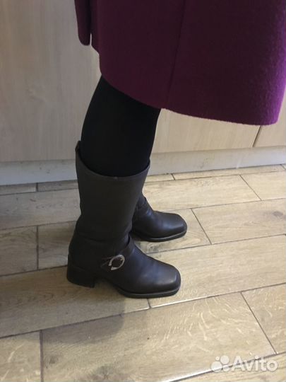 Сапоги зимние женские 37 Натуральные кожа и мех