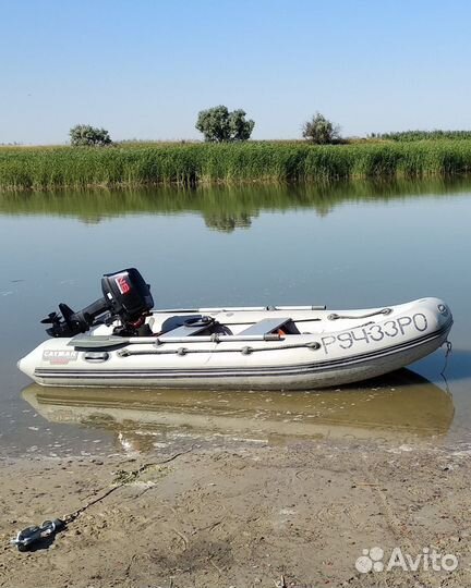 Лодка пвх Cayman N330 + мотор NS Marine 9,8 б/у