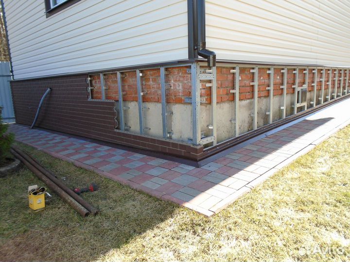 Отделка дома/сайдингом/блок хаус/отделка фасада