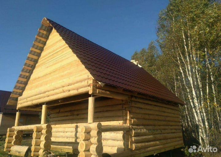 Сруб бани