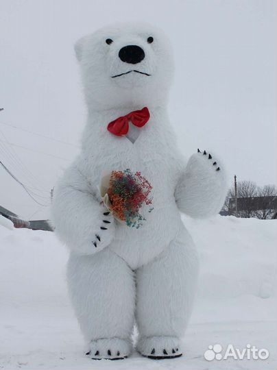 Белый мишка поздравление