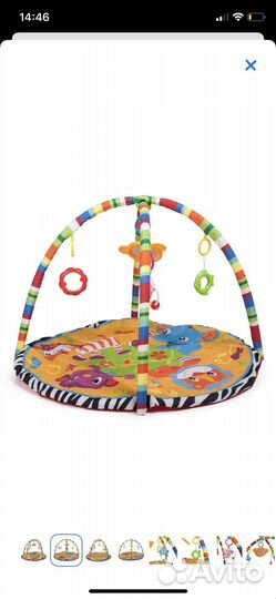 Развивающий коврик baby go новый