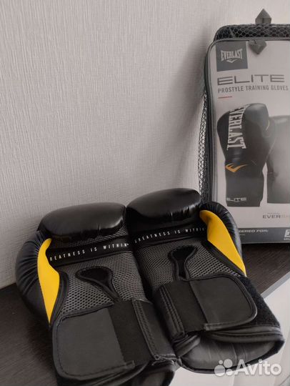Боксерские перчатки everlast elite 10 oz