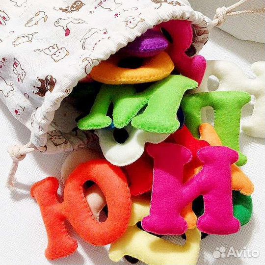 Азбука. Буквы из фетра