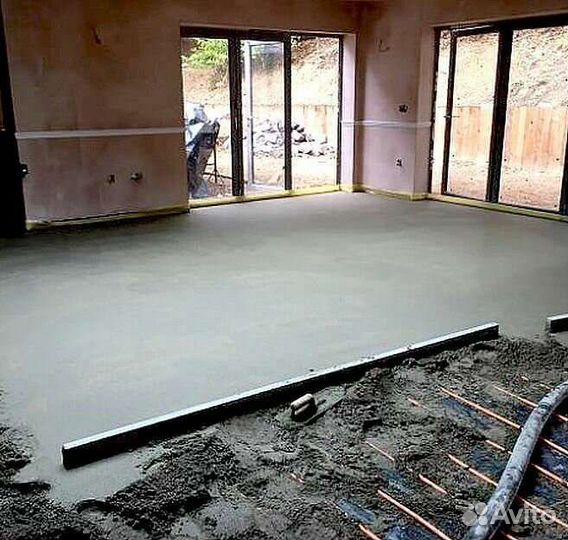 Полусухая стяжка пола Механизированная стяжка пола