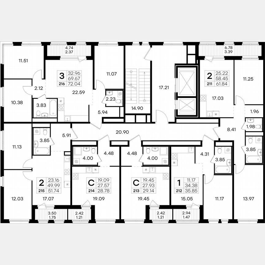 Квартира-студия, 29,1 м², 5/15 эт.