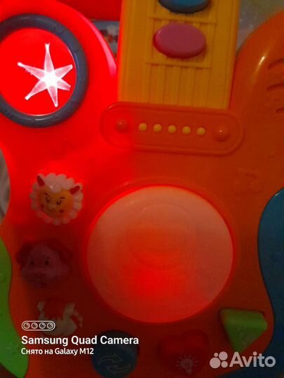 Новая Детская гитара (свет и музыка) в упаковке