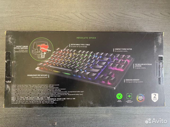 Игровая клавиатура razer blackwidow v3