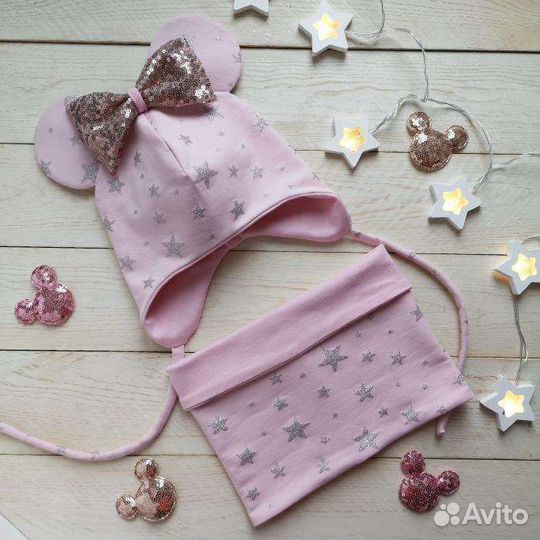 Шапка и снуд на 1-2 года