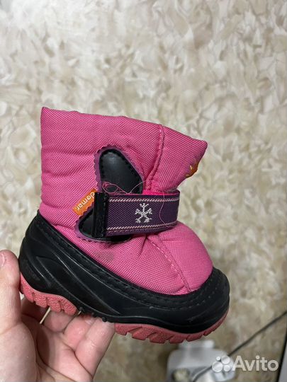 Зимние ботинки для девочки 20-21 размер