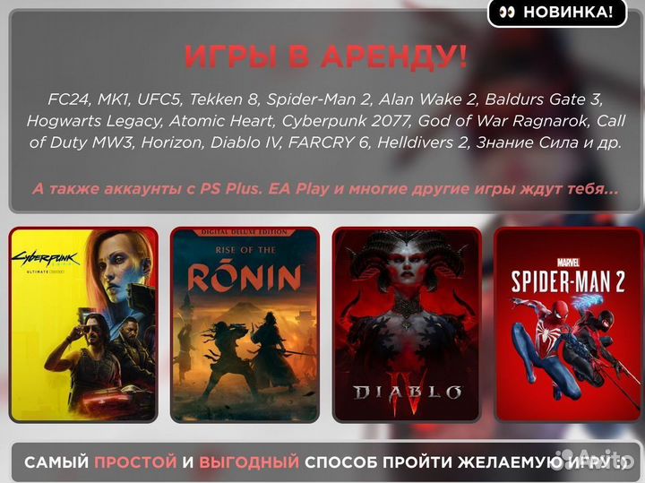Аренда игры подписка PS Deluxe каталог