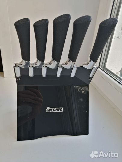 Набор кухонных ножей с подставкой werner