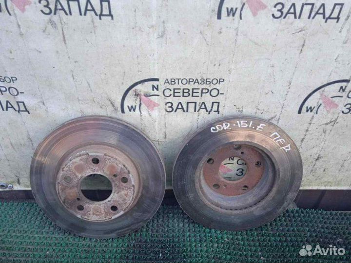 Диск тормозной передний Toyota Corolla ZRE151 1ZR