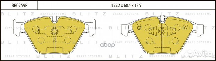 Колодки тормозные дисковые BMW 3 (E90/93) / 5