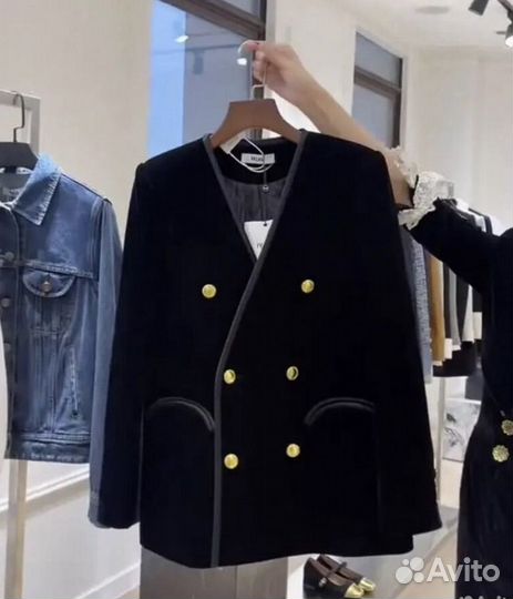 Блейзер бархатный