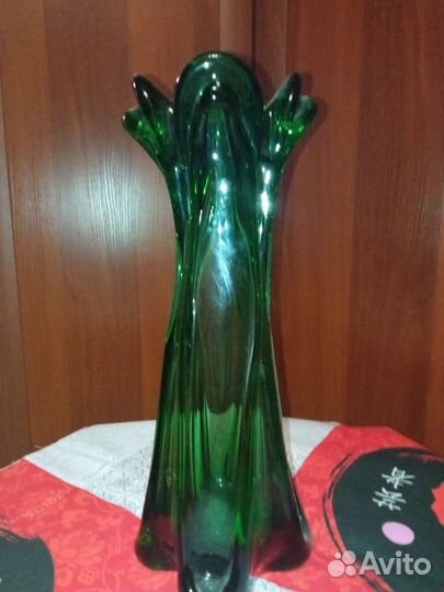 Ваза цветное стекло СССР