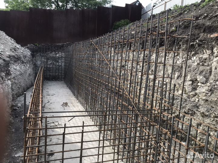 Аренда опалубки/Бетонные работы/Фундаменты/Подпорн