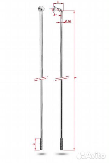 Спица Rodi Round St.Steel 2.0мм