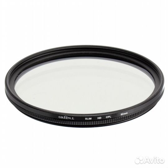 Светофильтр GreenL поляризационный HD Slim CPL 62