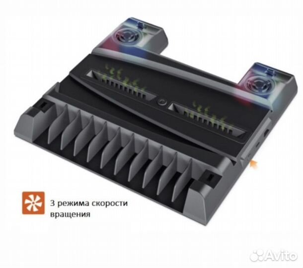 Подставка Ps5 с охлаждением и зарядкой
