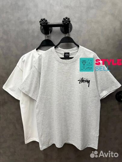 Stussy футболка трендовая (стиль 2024)