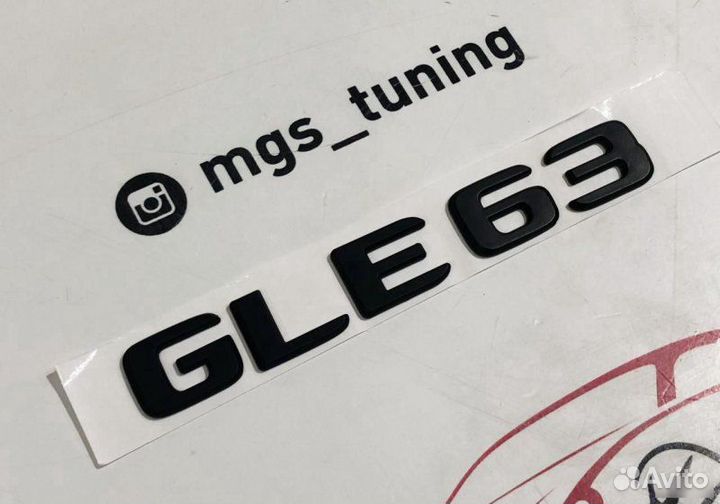 Шильдик GLE63 Black на Mercedes ML-Class