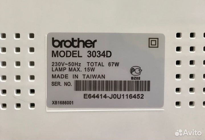Оверлок brother 3034D