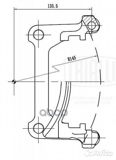 Скоба суппорта для а/м VW Transporter T5 (03)