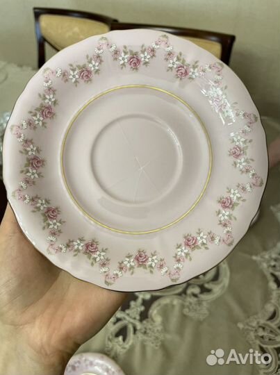 6 Блюдец от Чешского сервиза Leander