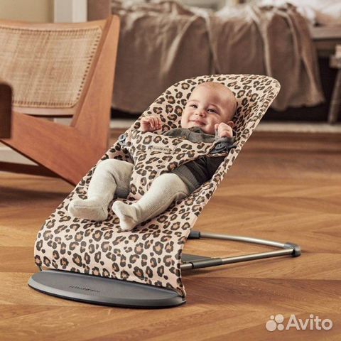 Аренда шезлонг BabyBjorn Bliss Cotton леопард