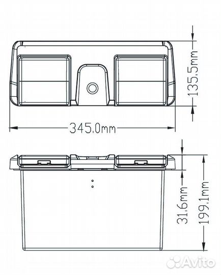 Ящик перчаточный с держателями стаканов катер