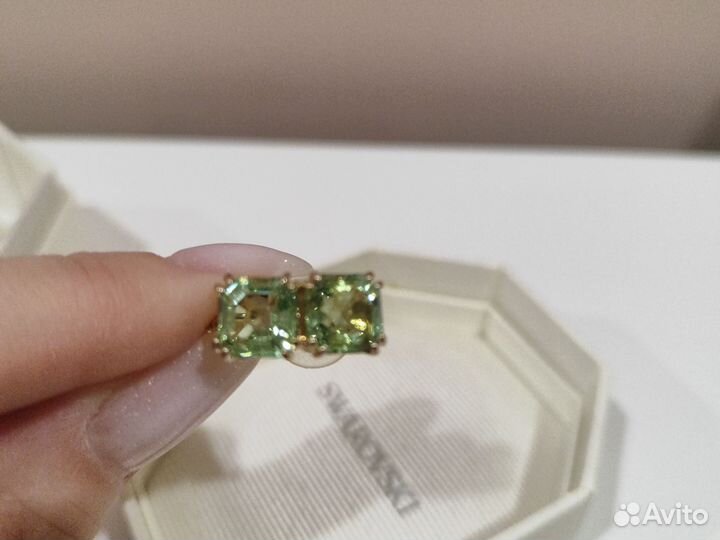 Серьги+кафф Swarovski