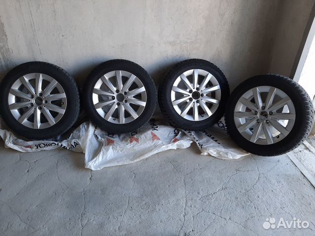 Продам диски на Мерседес с зимней резиной Pirelli
