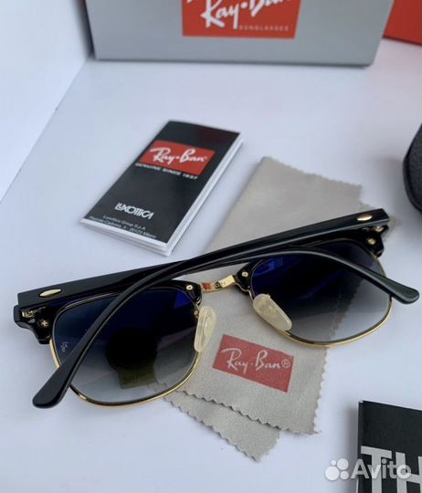 Очки ray ban clubmaster глянцевые